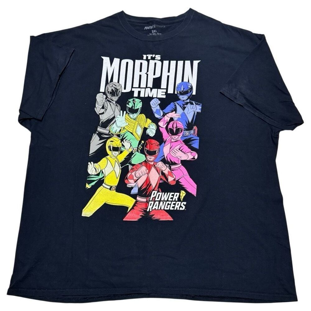 Mighty Morphing Power Rangers Its Morphin Time Graphic Tee Mens XXL MMPR